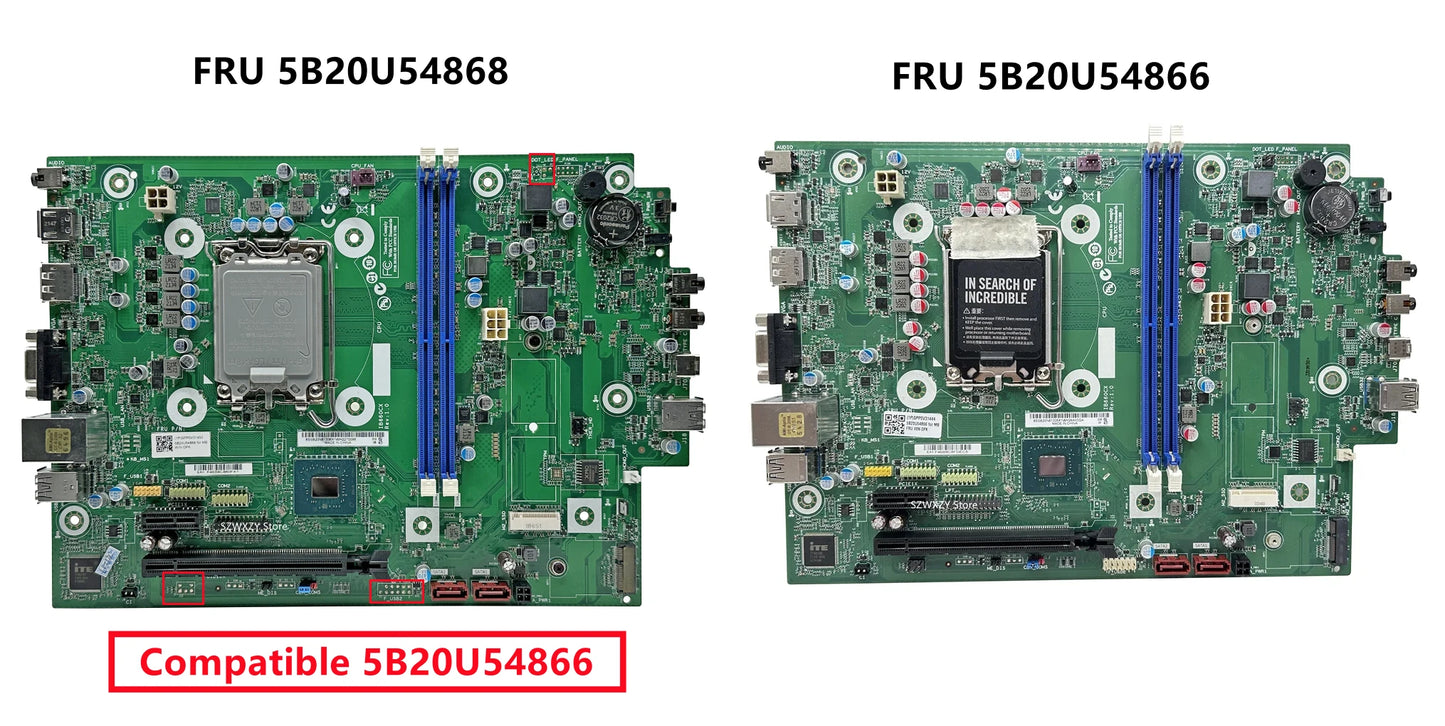 For Lenovo ThinkCentre Neo 50s Gen 3 Motherboard LGA1700 FRU 5B20U54866 5B20U54868