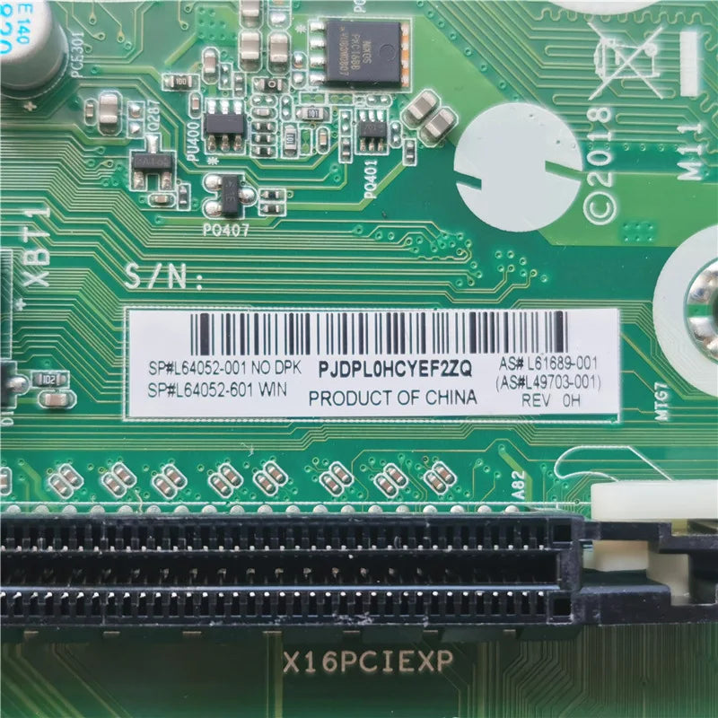 For HP ProDesk 400 G6 Tower Desktop Motherboard Intel Chipset Socket LGA 1151 Mainboard L61689-001
