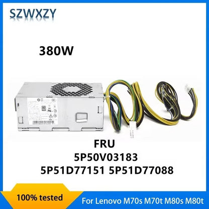 New Original For Lenovo ThinkCentre M70s M70t M80s M80t M90s P340 P350 380W Power Supply PCK014 5P50V03183 5P51D77151 5P51D77088 G5-14IMB05 Fully Tested