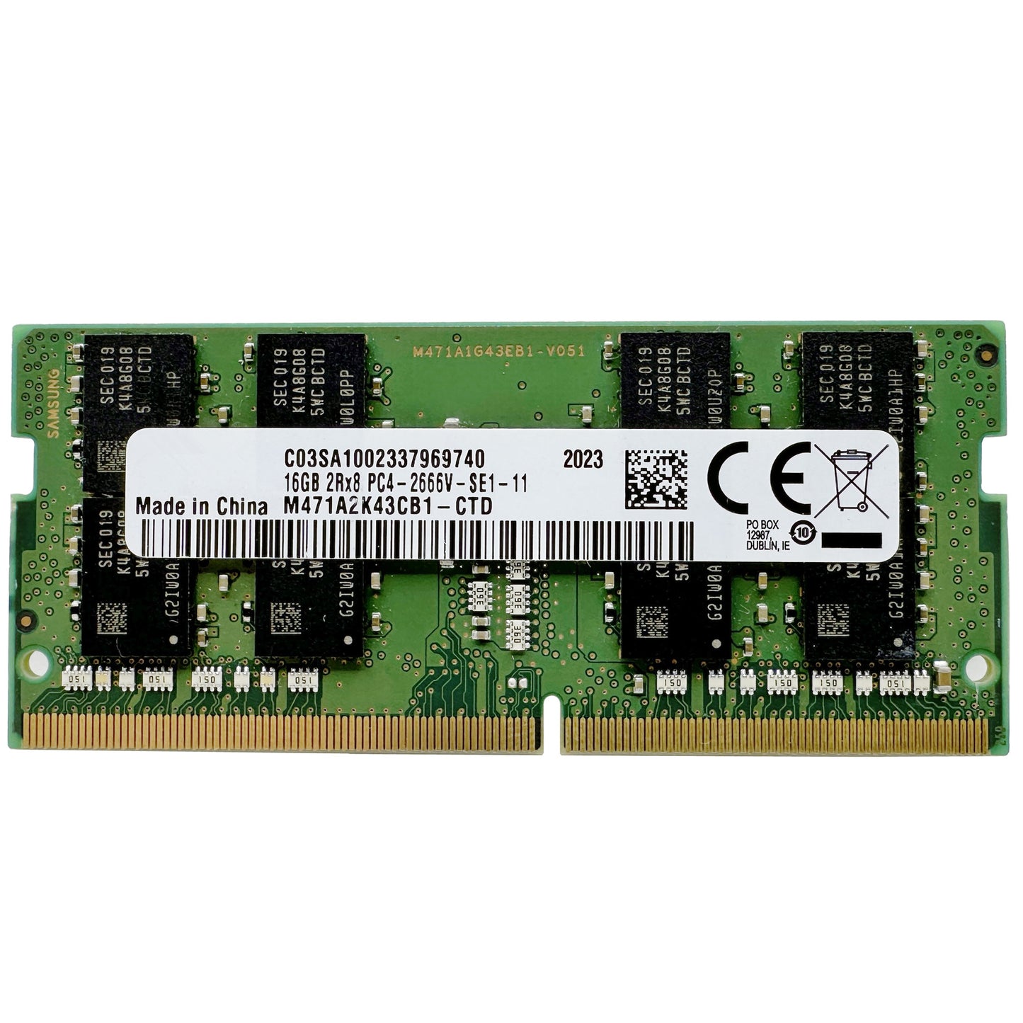 Laptop Dual in-line memory module 16GB 2RX8 2666V DDR4