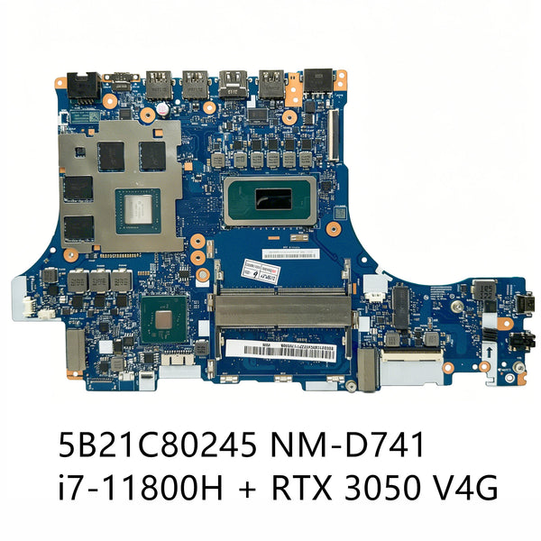 For Lenovo Legion 5 Pro 16ITH6 Laptop Motherboard I7-11800H CPU RTX 3050 V4G 5B21C80245 NM-D741