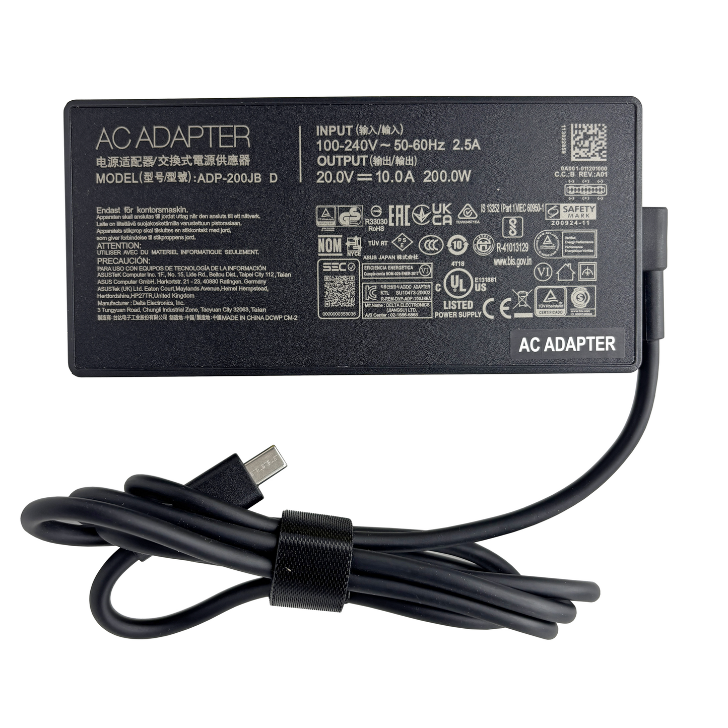 New ADP-200JB 200W AC Adapter for ASUS ROG TUF Gaming Series 0A001-01120100 Type-C