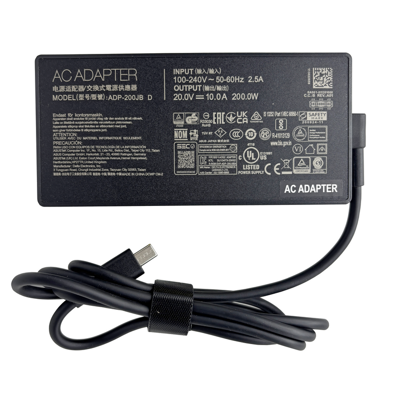 New ADP-200JB 200W AC Adapter for ASUS ROG TUF Gaming Series 0A001-01120100 Type-C