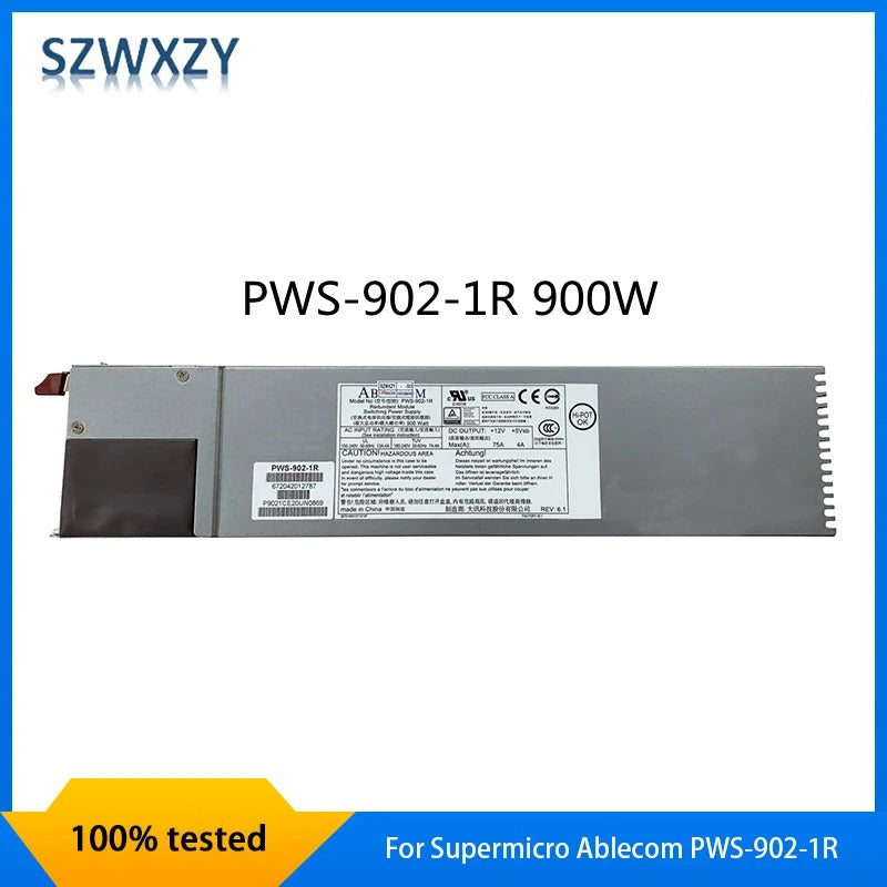 900W Server Power Supply For Supermicro Ablecom PWS-902-1R 100% Tested Fast Ship