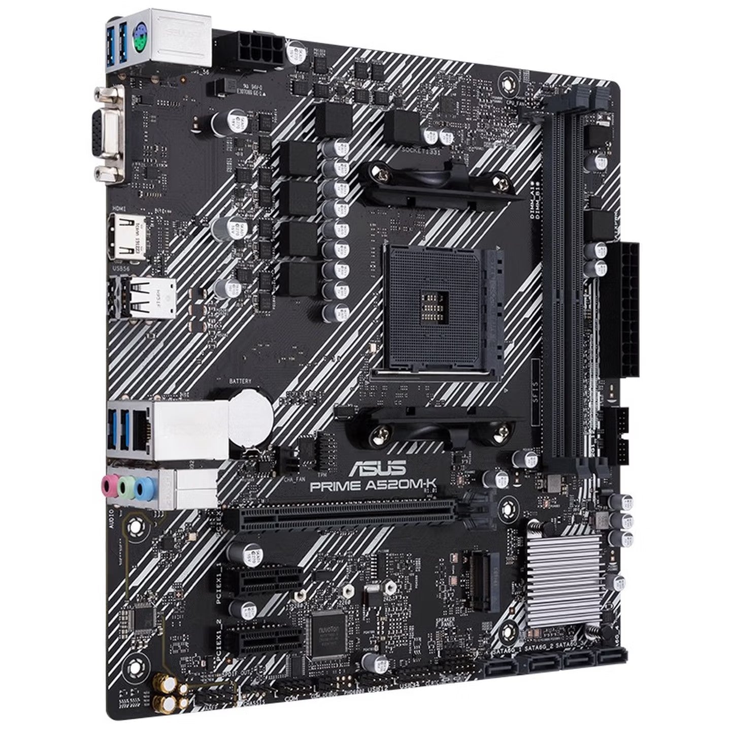 For ASUS PRIME A520M-K Gaming Motherboard AMD A520 Socket AM4