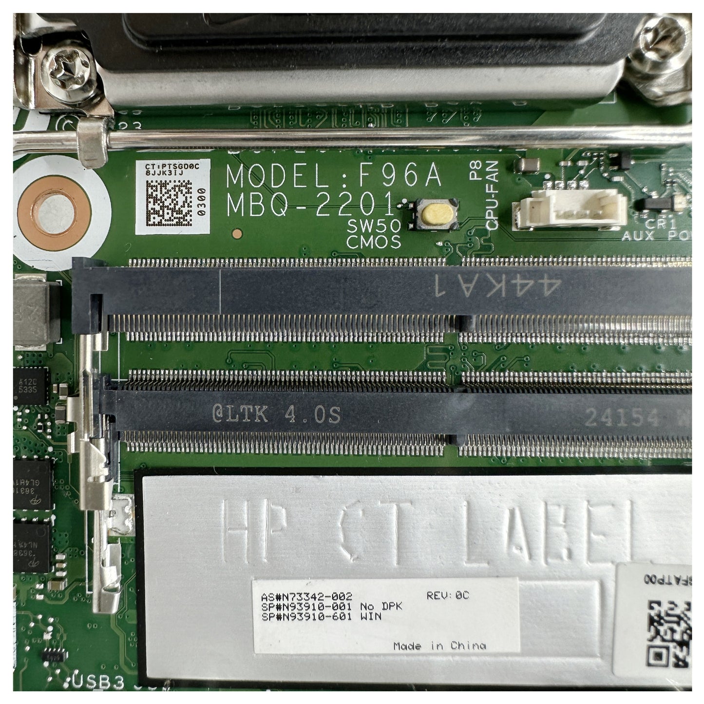 For HP Pro Mini 400 G9 Desktop Motherboard System Board Mainboard DDR4 Q670 N73342-002 N93910-001 N93910-601