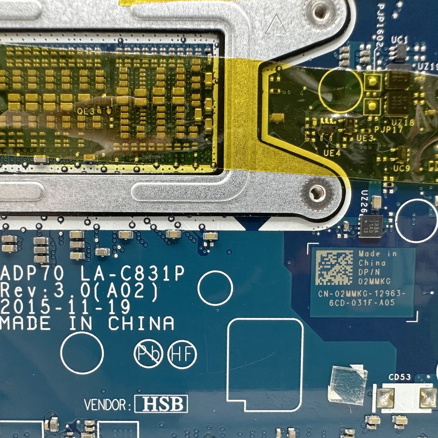 For Dell Latitude E5470 Motherboard System Board With i5-6300HQ LA-C831P CN-02MMKG 2MMKG Mainboard