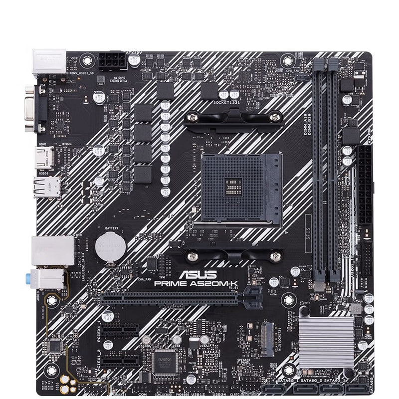 For ASUS PRIME A520M-K Gaming Motherboard AMD A520 Socket AM4