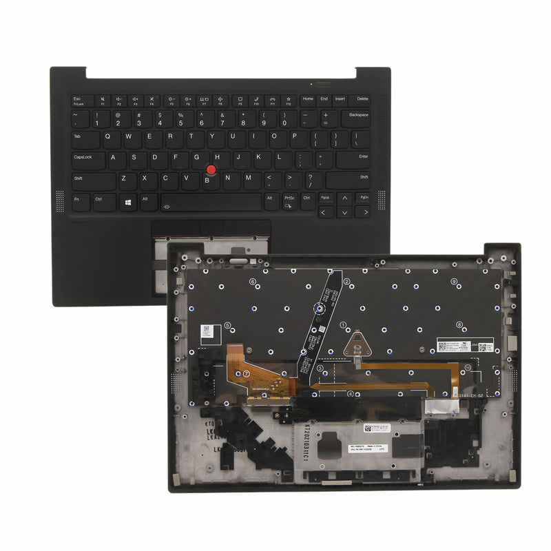 For Lenovo (ThinkPad) X1 Carbon 9th Gen Laptop Keyboard With Palmrest Part No 5M11C53235
