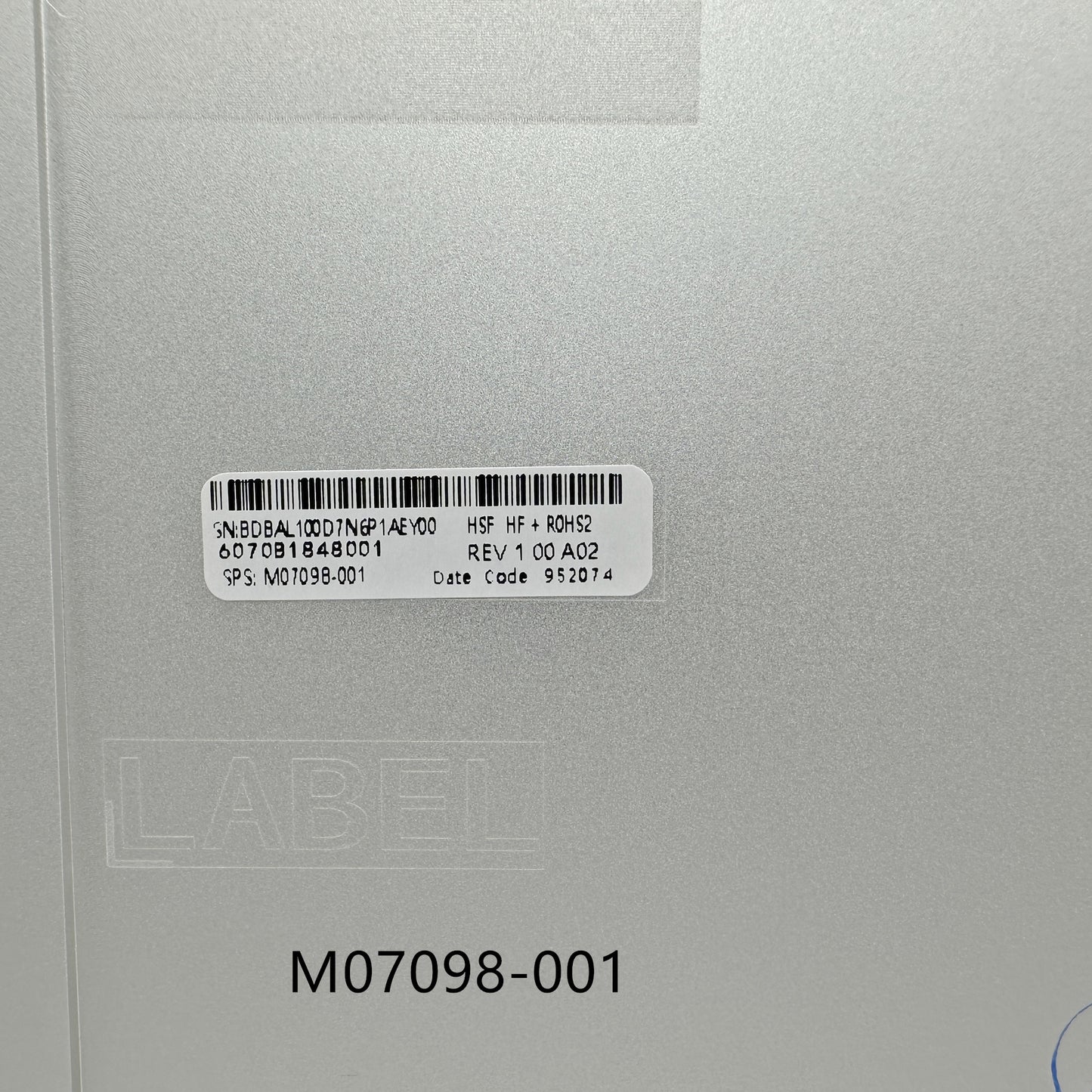 New M07098-001 LCD Back Cover For HP EliteBook 840 G7 840 G8 Sliver