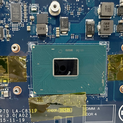 For Dell Latitude E5470 Motherboard System Board With i5-6300HQ LA-C831P CN-02MMKG 2MMKG Mainboard