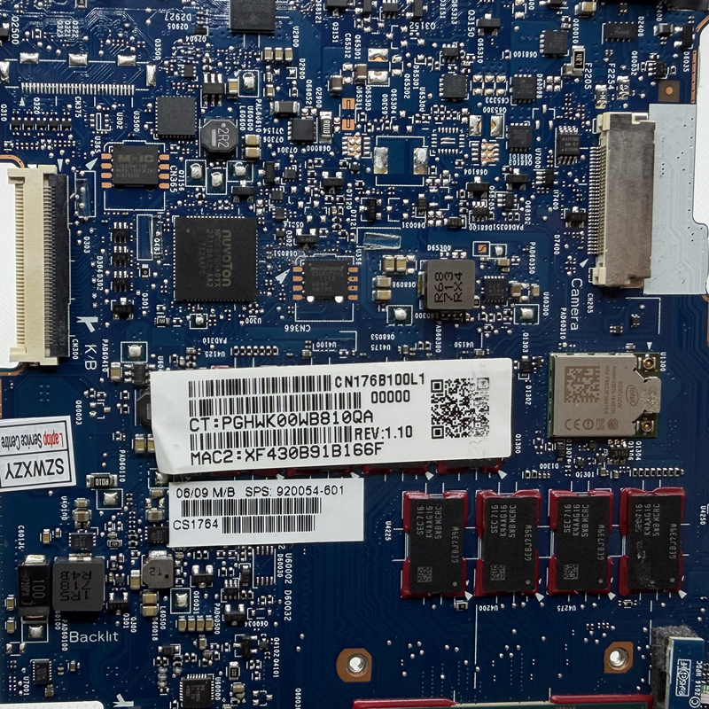 For HP X360 1030 G2 Laptop Motherboard I7-7600u 16G RAM 6050A2848001-MB 920054-601