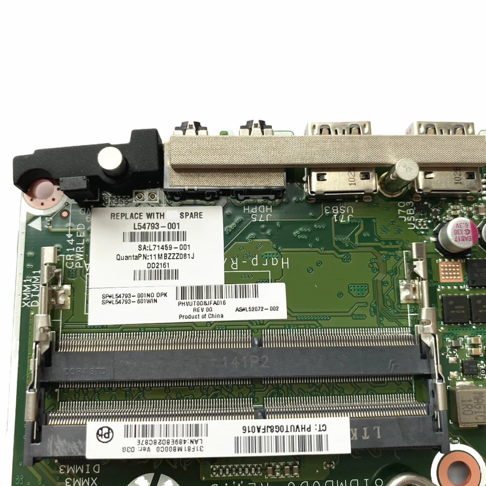 L54793-601 For HP ProDesk 600 G5 Desktop Mini Motherboard Intel Q370 35W Socket LGA 1151 DDR4 Mainboard DAF81BM6D0