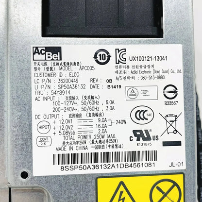 NEW For Lenovo Ideacentre B550 All-in-One 250W Power Supply PSU APC005 54Y8914 HKF2502-3A FSP250-20AI FSP250-30SI DPS-250AB-71