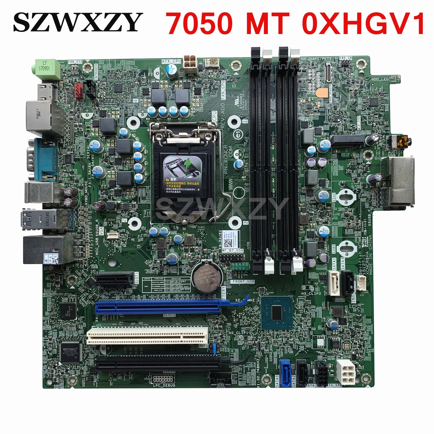 For Dell OptiPlex 7050 MT Desktop Motherboard LGA1151 DDR4 0XHGV1 XHGV1 062KRH 62KRH 100% Tested