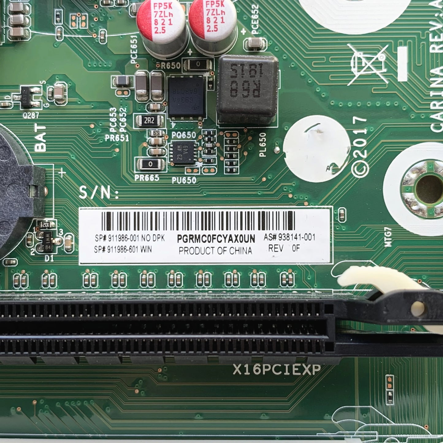 For HP ProDesk 480 G4 MT Desktop Motherboard LGA 1151 H270 DDR4 P/N: 938141-001 911986-001