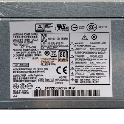 PSU For HP 280 285 400 600 800 G1 G2 G3 G4 180W Power Supply PCG004 DPS-180AB-25 A 901771-001 901771-003 901762-004