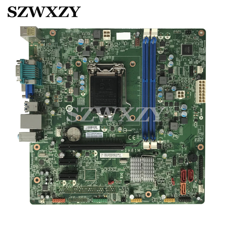 For Lenovo ThinkCentre M73 M4500 M4550 Desktop Motherboard IH81M V1.0 03T7201 H81 LGA1150 DDR3