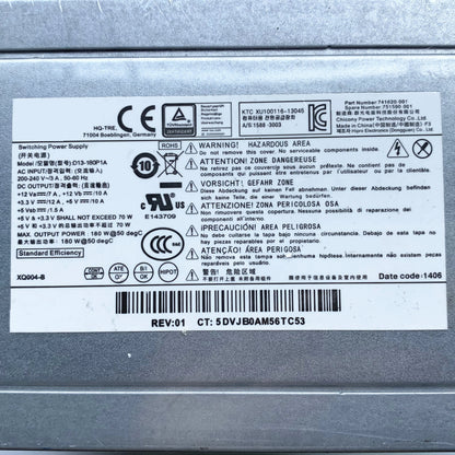 New Original For HP ProDesk 280 G1 G2 MT 180W Power Supply D13-180P1A 741620-001 751590-001 ATX 24+4 Pin PSU
