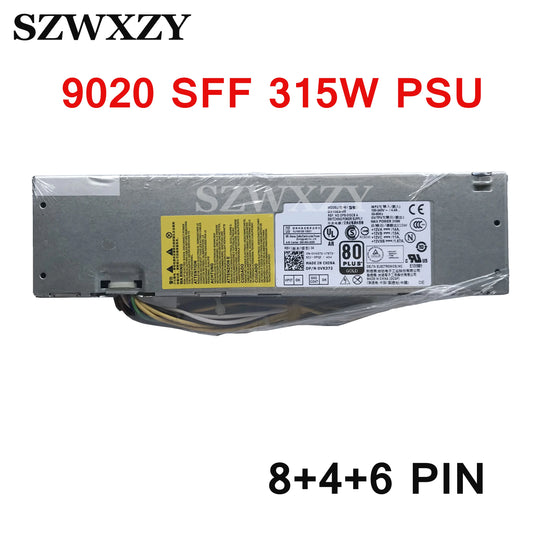 New Original For Dell OptiPlex 3020 9020 XE2 T1700 315W Power Supply 4FCWX VX372 0VX372 H315ES-00 D315E00 8+4+6 PIN