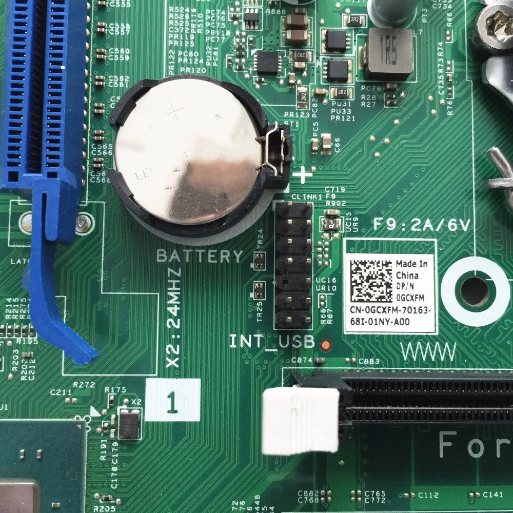 For Dell OptiPlex 3046 Mini Tower Motherboard Intel H110 Socket LGA 1151 Mainboard GCXFM