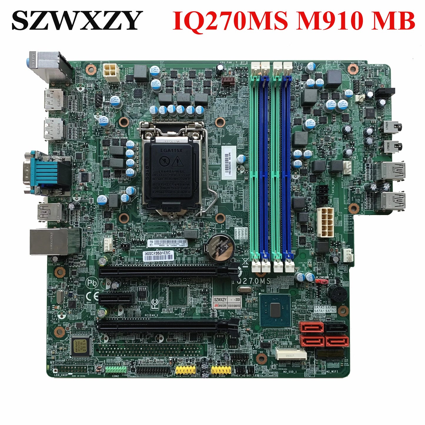 For Lenovo ThinkCentre M910s M910t Motherboard IQ270MS 00XG203 Intel Q270 LGA 1151 DDR4