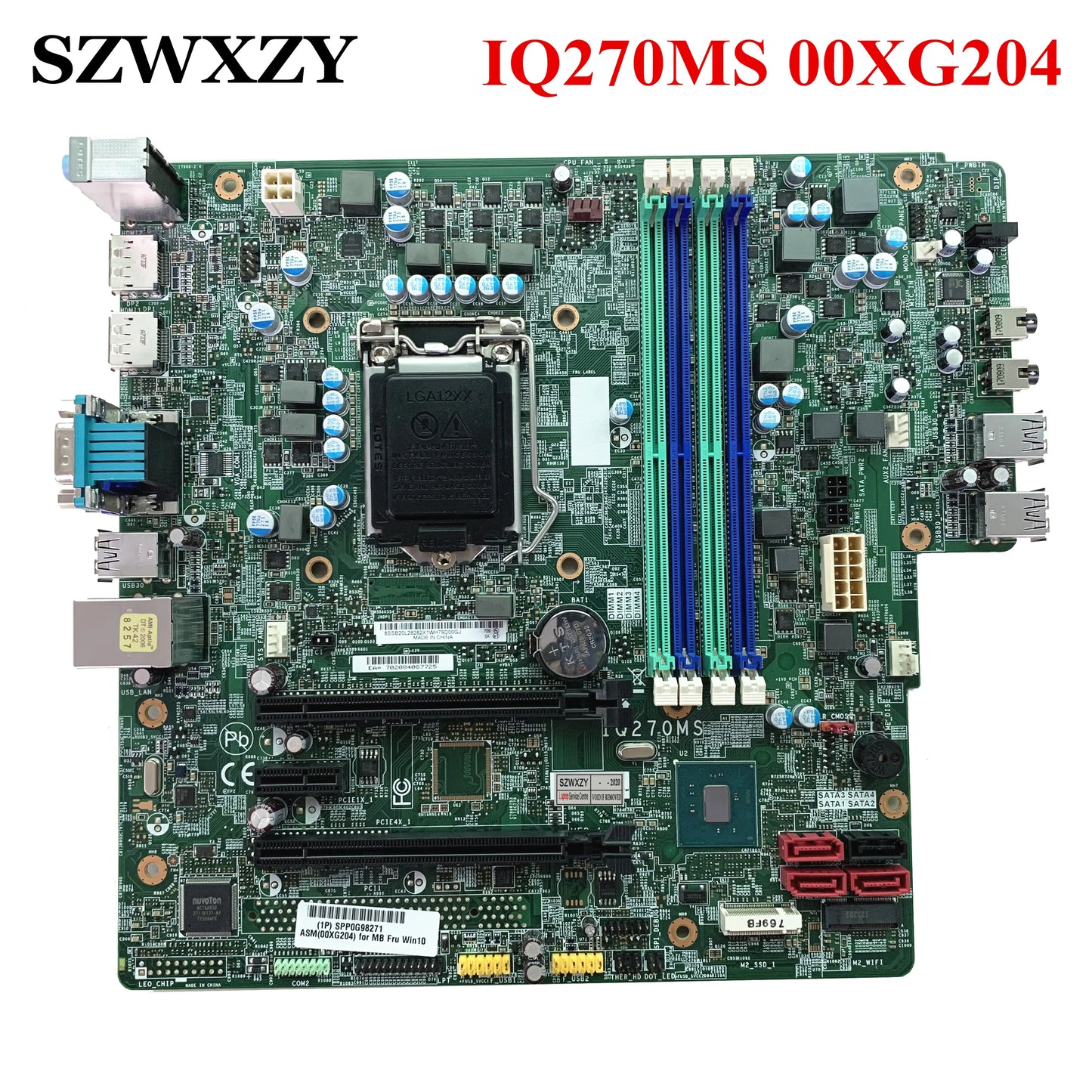 For Lenovo ThinkCentre M910s M910t Motherboard LGA 1151 DDR4 IQ270MS 00XG204 00XG209