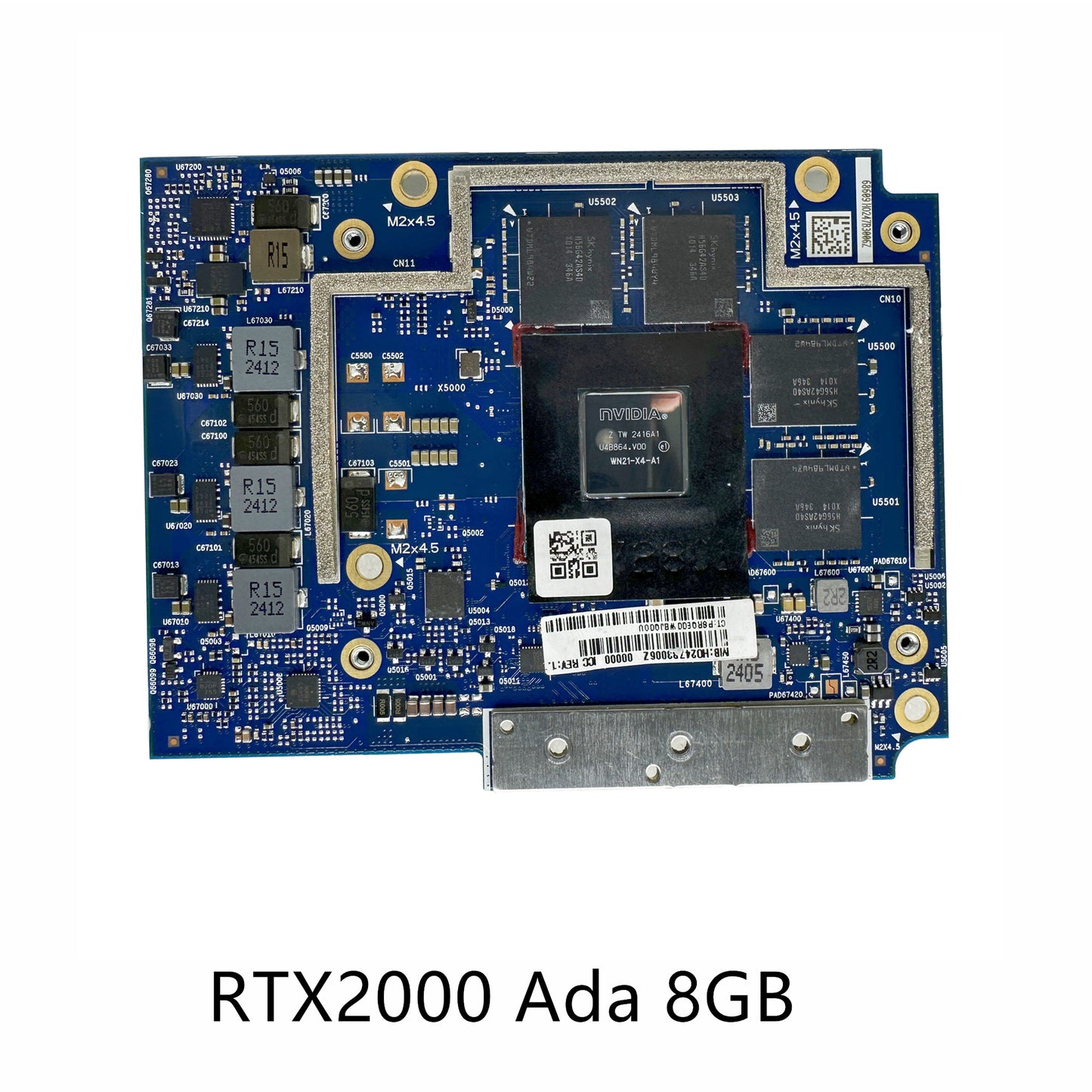 GPU Video GFX NVIDIA RTX2000 Ada 8GB For HP Zbook Fury G10 N54299-001