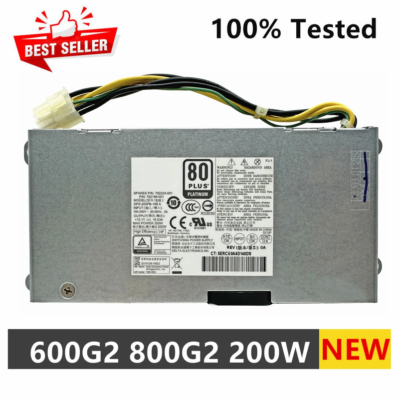 New Original For HP EliteOne 600 G2 800 G2 705 G2 DPS-200PB-199 A 792198-001 792224-001 200W AIO Power Supply Fast Ship