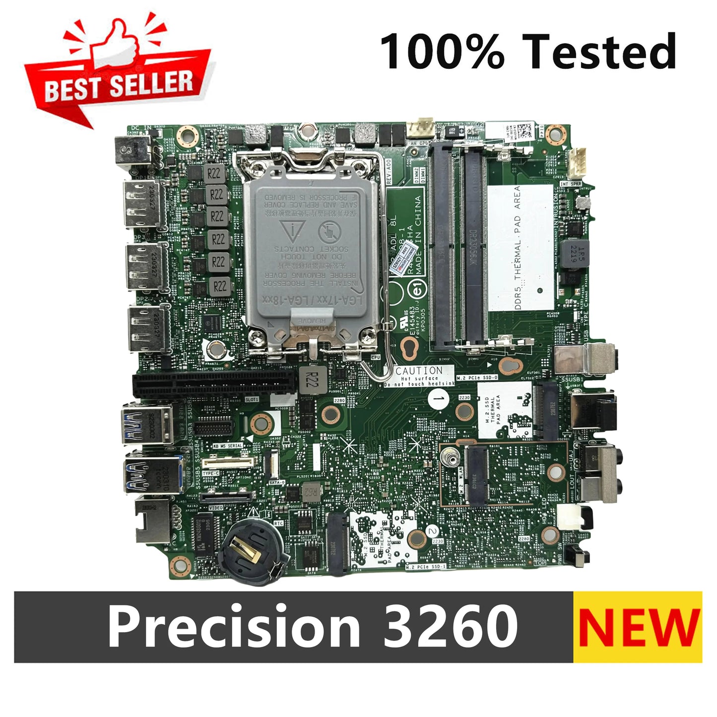 For Dell Precision 3260 Compact Motherboard LGA 1700 DDR5 0757V0 0XJPJD 05DF4W W680