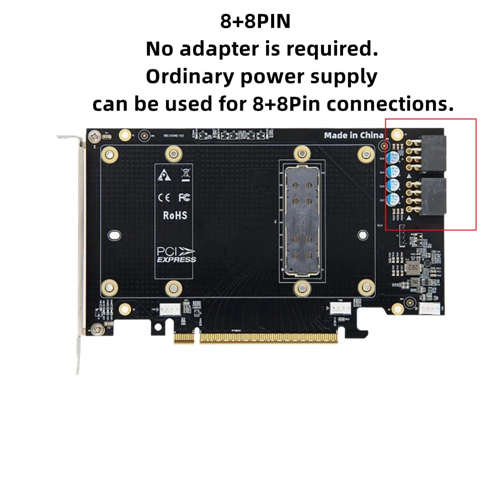New Original For NVIDIA V100 SXM2 Graphics Card Adapter Card SXM2 To PCIe x16 Expansion Card Fast Ship