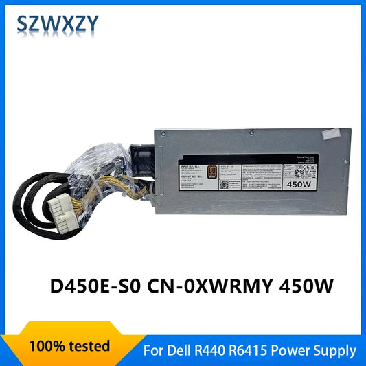 New Original For Dell R440 R6415 Power Supply 450W DPS-450AB-6 B D450E-S0 0XWRMY XWRMY 0T7MF2 7TMF2 100% Tested Fast Ship