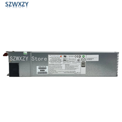 Refurbished For Supermicro PWS-741P-1R 740W 1U 80 PLUS Platinum Redundant Single Output Power Supply Module Fast Ship