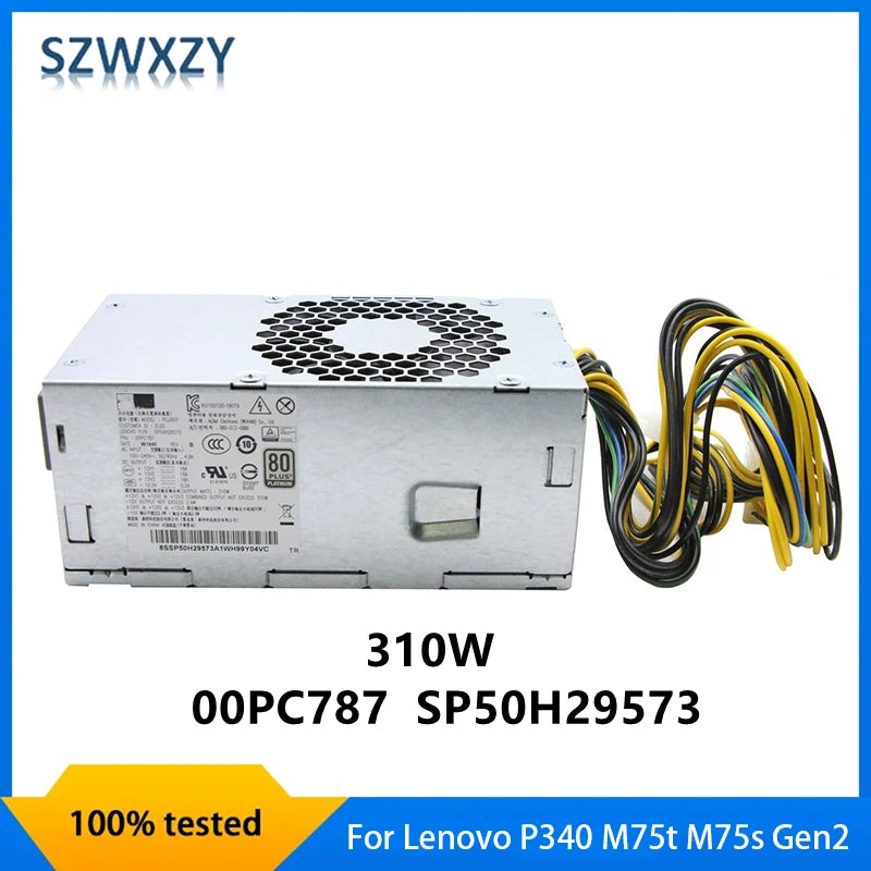 New Original For Lenovo P340 M75t M75s Gen2 Power Supply 310W PCJ007 00PC787 SP50H29573 100% Tested Fast Ship
