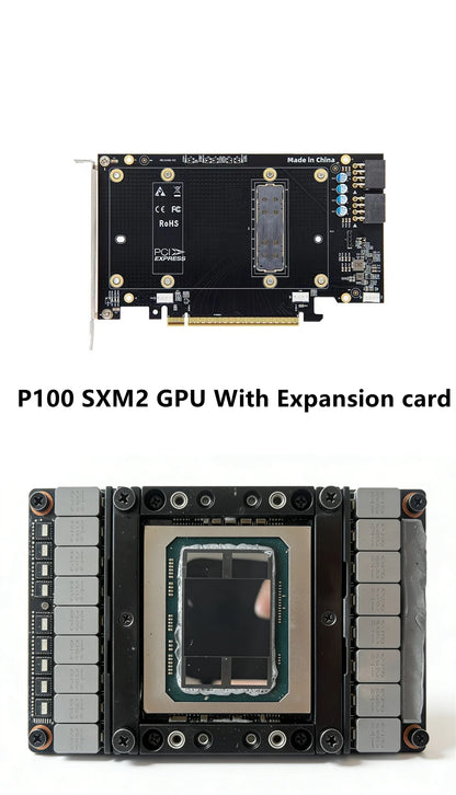 For NVIDIA Tesla P100 SXM2 16GB GPU Accelerator Card SXM2 To PCIE Expansion Card SXM2 Connection
