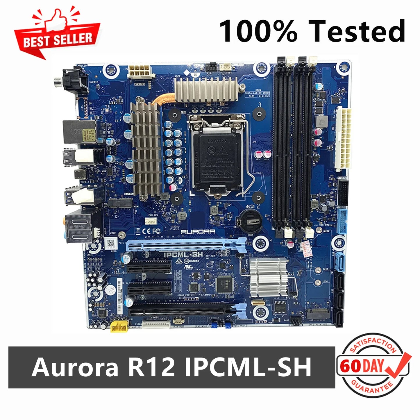 For Dell Alienware Aurora R12 Motherboard LGA 1200 DDR4 CN-0P0JWX 0P0JWX IPCML-SH
