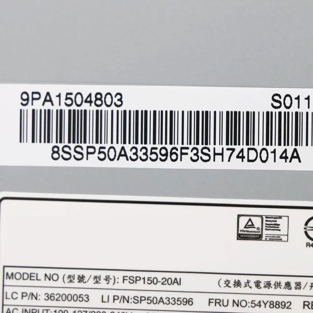 New Original For Lenovo ThinkCentre E73z M73z M83z M93z All-in-One 150W Power Supply 54Y8892 03T9022 APA005