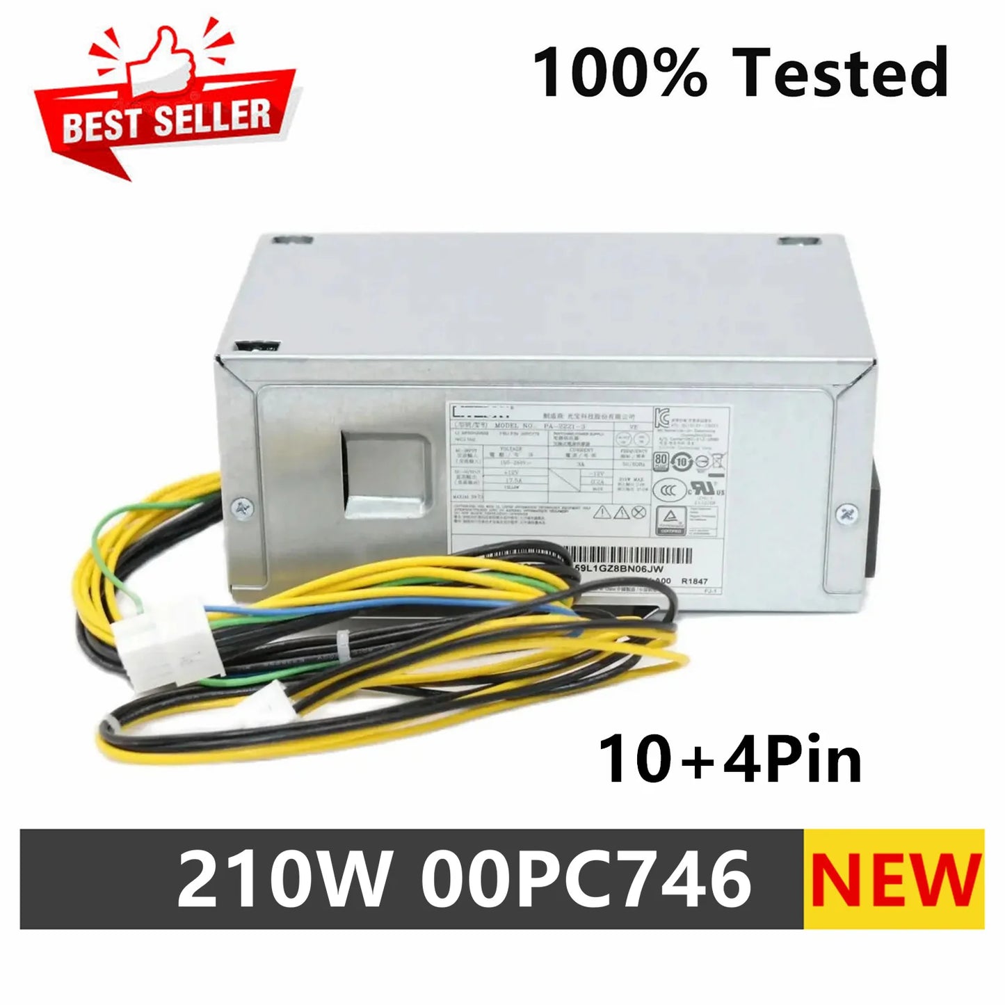 New Original For Lenovo HK310-71PP FSP210-20TGBAA 54Y8977 PCE025 00PC746 00PC753 210W 10+4Pin Power Supply Fast Ship