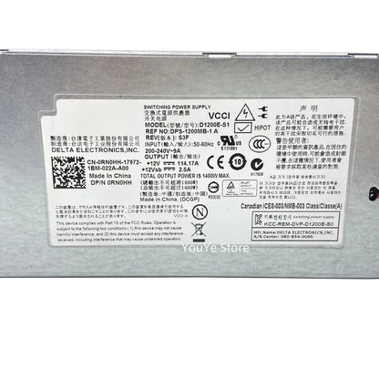 Original For Dell PowerEdge C6220 D1200E-S1 DPS-1200MB-1A RN0HH GJJRR 1400W Hot Swap Server Power Supply Fast Ship