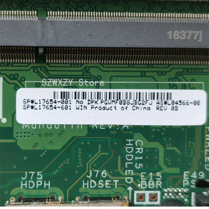 For HP ProDesk 400 G4 DM Motherboard DA0F80MB6A0 L17654-001 L17662-601 L04566-001 Mainboard