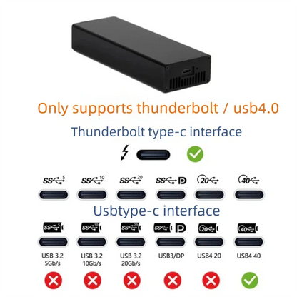 Thunderbolt 3/4 to 10G SFP+ Ethernet Adapter USB4 Compatible 10GbE External Network Card for Mac & Windows (Intel JHL6340 + 82599EN)