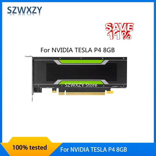 For NVIDIA Tesla P4 8GB GPU VGPU Computing Card AI Video Decoding Fully Tested