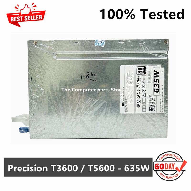 Original For Dell Precision T3600 T5600 635W Hot Swap 80Plus Power Supply NVC7F 0NVC7F DPS-635AB A D635EF-00
