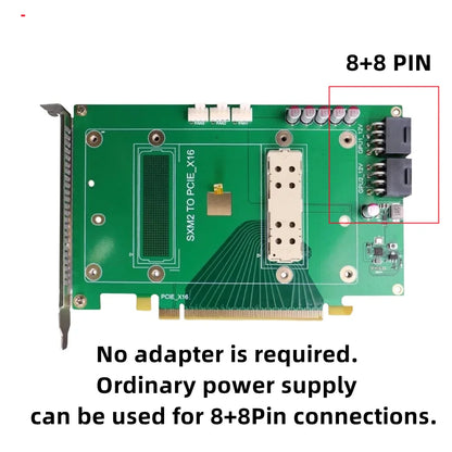 For NVIDIA V100 Graphics Card Adapter Card SXM2 To PCIe x16 Expansion Card Water Cooling Radiator Kit