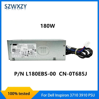 New Original For Dell OptiPlex 3910 Vostro 3710 MT 180W Power Supply H180EBS-00 D180EBS-00 L180EBS-00 8+4 Pin T685J F3J97 NC77H 7KFH8 Tested