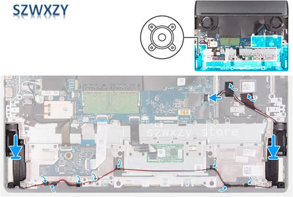 New Original For Dell Alienware M15 R5 R6 R7 Gaming Laptop Speakers PK2300015G00 CN-0RKM7D Fast Ship