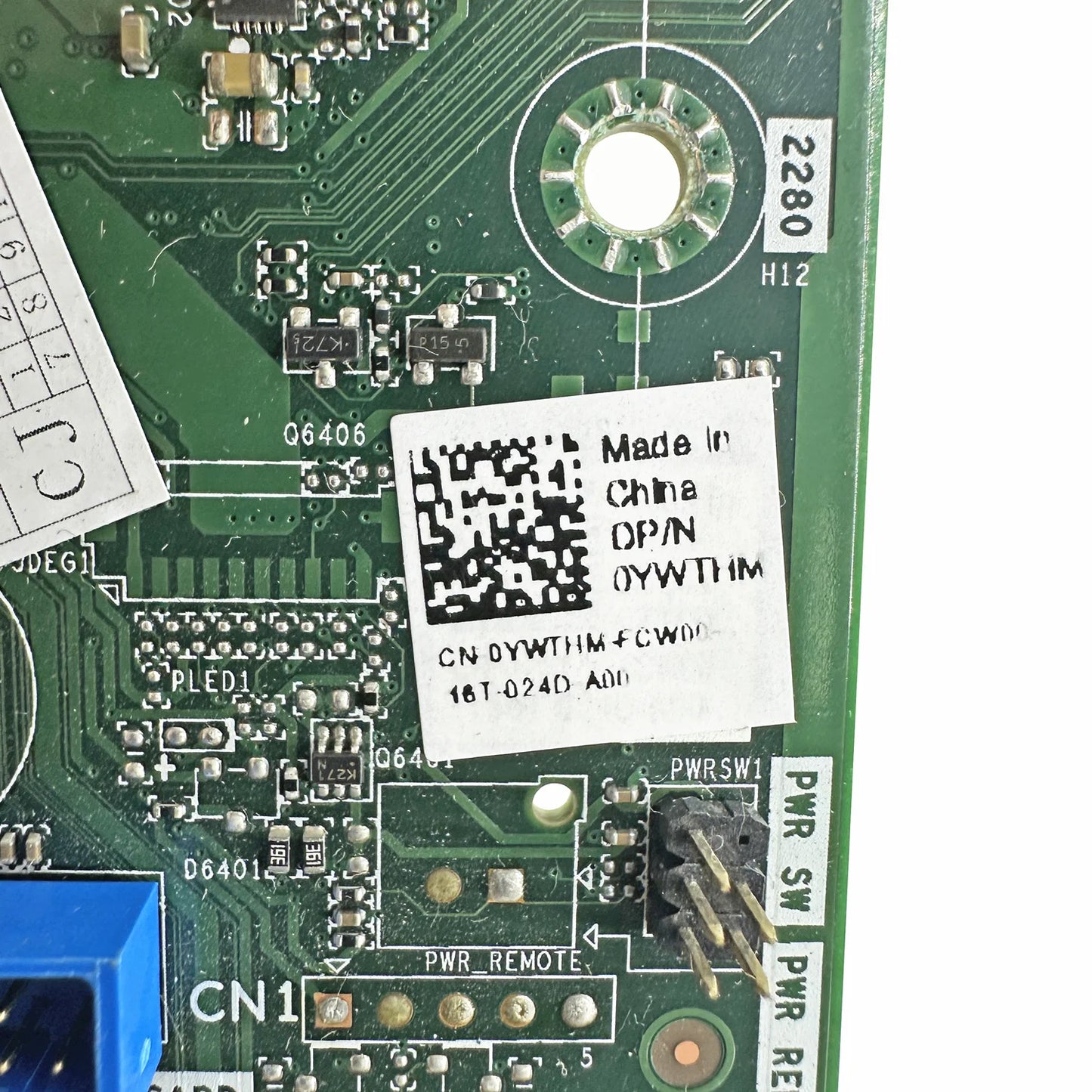 For Dell OptiPlex 7090 SFF Motherboard LGA1200 Q570 DDR4 YWTHM 0YWTHM CG4MW