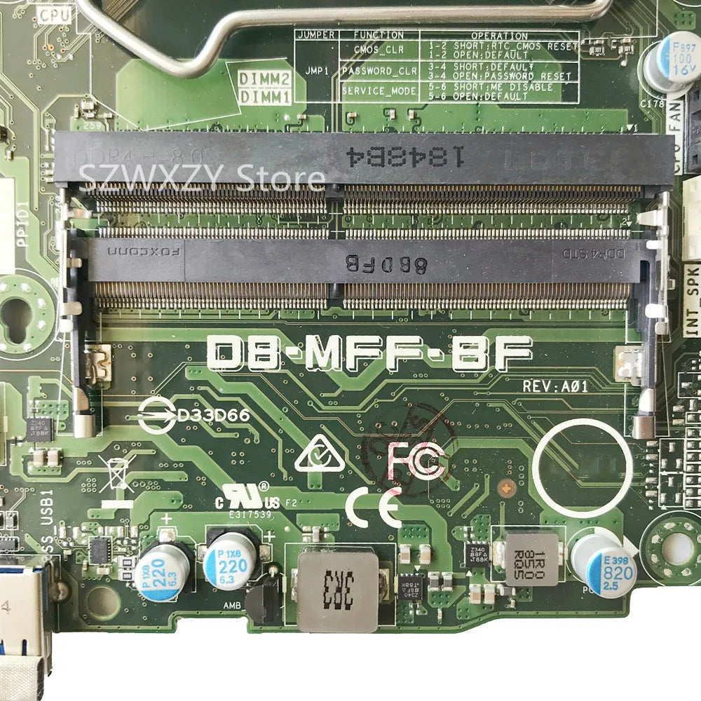 For Dell Optiplex 3050 Micro MFF Motherboard LGA1151 CN-0JP3NX 0JP3NX JP3NX