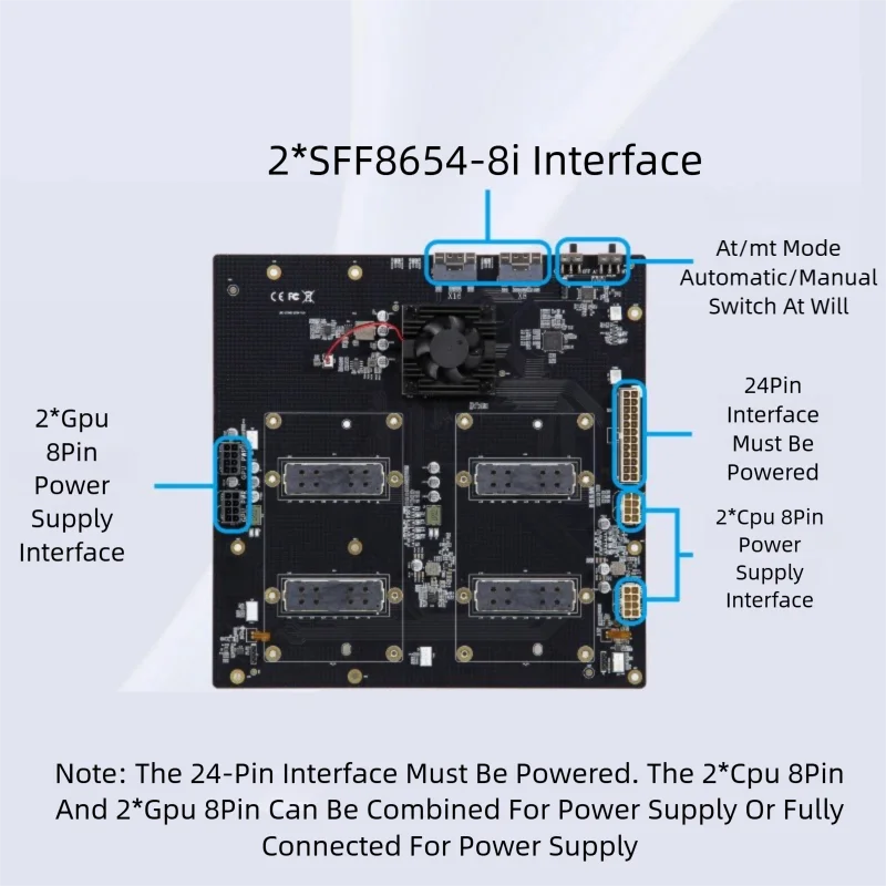 Dual-Channel Expansion Base Plate For 300G NVLink Interconnect Dual SIM Aom-SXMV Simplification For V100 SXM2 Graphics Card