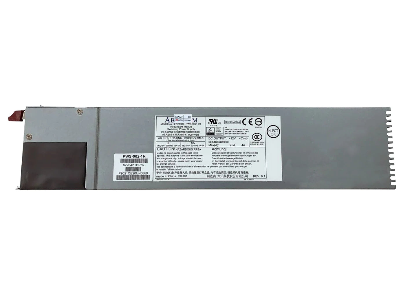 900W Server Power Supply For Supermicro Ablecom PWS-902-1R 100% Tested Fast Ship